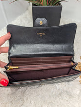 CHANEL BLACK LONG WALLET