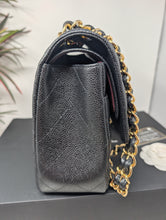 CHANEL BLACK CAVIAR JUMBO DOUBLE FLAP, MINT CONDITION