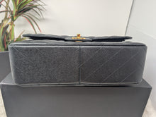 CHANEL BLACK CAVIAR JUMBO DOUBLE FLAP, MINT CONDITION