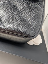 CHANEL BLACK CAVIAR JUMBO DOUBLE FLAP, MINT CONDITION