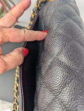 CHANEL BLACK CAVIAR JUMBO DOUBLE FLAP, MINT CONDITION