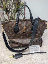 LOUIS VUITTON MONOGRAM FLOWER TOTE, NOIR