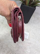 CHANEL BURGUNDY FRENCH COMPACT WALLET