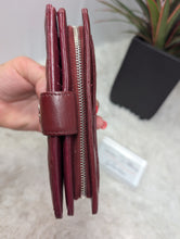 CHANEL BURGUNDY FRENCH COMPACT WALLET