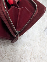 CHANEL BURGUNDY FRENCH COMPACT WALLET