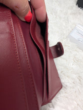 CHANEL BURGUNDY FRENCH COMPACT WALLET