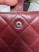 CHANEL BURGUNDY FRENCH COMPACT WALLET