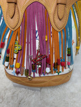 LOUIS VUITTON MURAKAMI WHITE MULTICOLOR FRINGE BUCKET PM