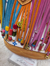 LOUIS VUITTON MURAKAMI WHITE MULTICOLOR FRINGE BUCKET PM