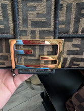 FENDI BAGUETTE MIDI JACQUARD FLAP BAG
