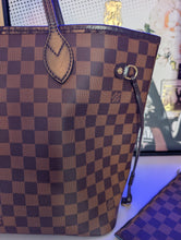 LOUIS VUITTON DE NEVERFULL MM AND POUCH, WITH RECEIPT