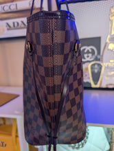 LOUIS VUITTON DE NEVERFULL MM AND POUCH, WITH RECEIPT