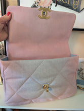CHANEL 19 OMBRE DENIM PINK BLUE MED/LG, LIKE NEW, LIMITED 2024 CRUISE COLLECTION
