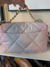 CHANEL 19 OMBRE DENIM PINK BLUE MED/LG, LIKE NEW, LIMITED 2024 CRUISE COLLECTION