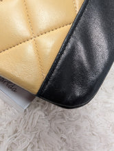 CHANEL DIANA, TWO TONE, BEIGE/BLACK, 24K HARDWARE, STUNNING