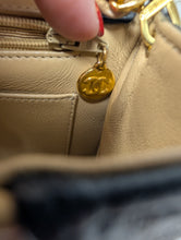 CHANEL DIANA, TWO TONE, BEIGE/BLACK, 24K HARDWARE, STUNNING
