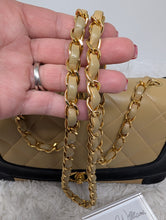 CHANEL DIANA, TWO TONE, BEIGE/BLACK, 24K HARDWARE, STUNNING
