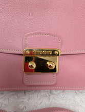 Miu Miu Pink Leather Madras Shoulder Bag, MINT