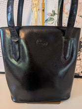 GUCCI BLACK LEATHER SHOULDER TOTE