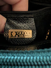 GUCCI BLACK LEATHER SHOULDER TOTE