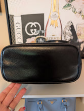 GUCCI BLACK LEATHER SHOULDER TOTE