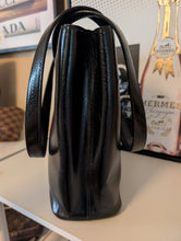 GUCCI BLACK LEATHER SHOULDER TOTE
