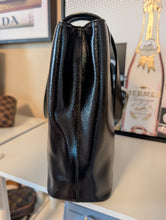 GUCCI BLACK LEATHER SHOULDER TOTE