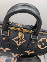 LOUIS VUITTON NOIR BICOLOR SPEEDY 25 BANDOLIERE