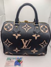 LOUIS VUITTON NOIR BICOLOR SPEEDY 25 BANDOLIERE