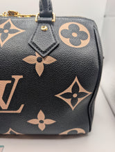 LOUIS VUITTON NOIR BICOLOR SPEEDY 25 BANDOLIERE