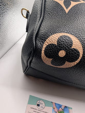 LOUIS VUITTON NOIR BICOLOR SPEEDY 25 BANDOLIERE