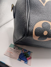 LOUIS VUITTON NOIR BICOLOR SPEEDY 25 BANDOLIERE