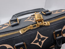 LOUIS VUITTON NOIR BICOLOR SPEEDY 25 BANDOLIERE