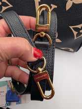 LOUIS VUITTON NOIR BICOLOR SPEEDY 25 BANDOLIERE