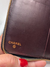 CHANEL BLACK CAVIAR ZIP AROUND ORGANIZER WALLET