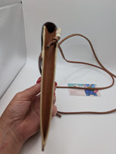 Celine Mini Phone Pouch Handbag in Triomphe Canvas and Tan Lambskin, Excellent