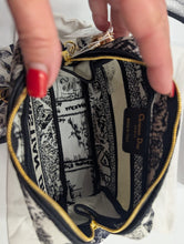 AUTHENTIC DIOR GWP, BLACK TOILE TOILETRY POUCH WITH 2 NON BRAND STRAPS & BOW CLIP ON CHARM, AUTHENTICITY CARD & BOX