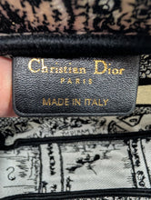 AUTHENTIC DIOR GWP, BLACK TOILE TOILETRY POUCH WITH 2 NON BRAND STRAPS & BOW CLIP ON CHARM, AUTHENTICITY CARD & BOX