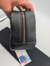 CHANEL BLACK CAVIAR TOILETRY CASE, LIKE NEW