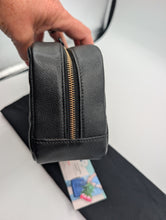 CHANEL BLACK CAVIAR TOILETRY CASE, LIKE NEW