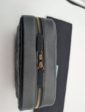 CHANEL BLACK CAVIAR TOILETRY CASE, LIKE NEW