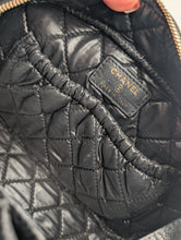 CHANEL BLACK CAVIAR TOILETRY CASE, LIKE NEW