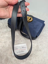 GUCCI ARLI BLUE SUEDE CROSSBODY BAG, LIKE NEW