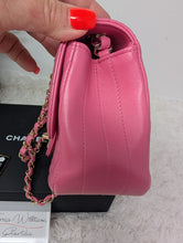 CHANEL HOT PINK MINI CHEVRON FLAP