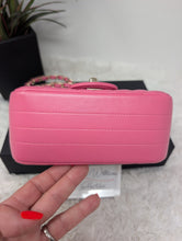 CHANEL HOT PINK MINI CHEVRON FLAP