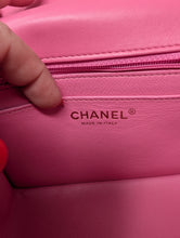 CHANEL HOT PINK MINI CHEVRON FLAP