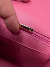 CHANEL HOT PINK MINI CHEVRON FLAP