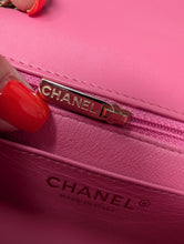 CHANEL HOT PINK MINI CHEVRON FLAP