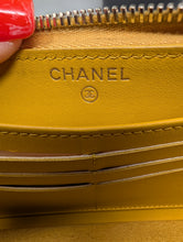 CHANEL YELLOW CAVIAR ZIPPY WALLET