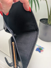 CHANEL BLACK CAVIAR BIFOLD KISS LOCK WALLET